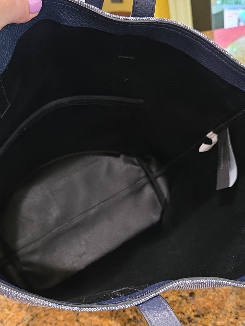 Rare Never Carried Marc By Marc Jacobs Denim Unsmiley Tote - Picture 8 of 12